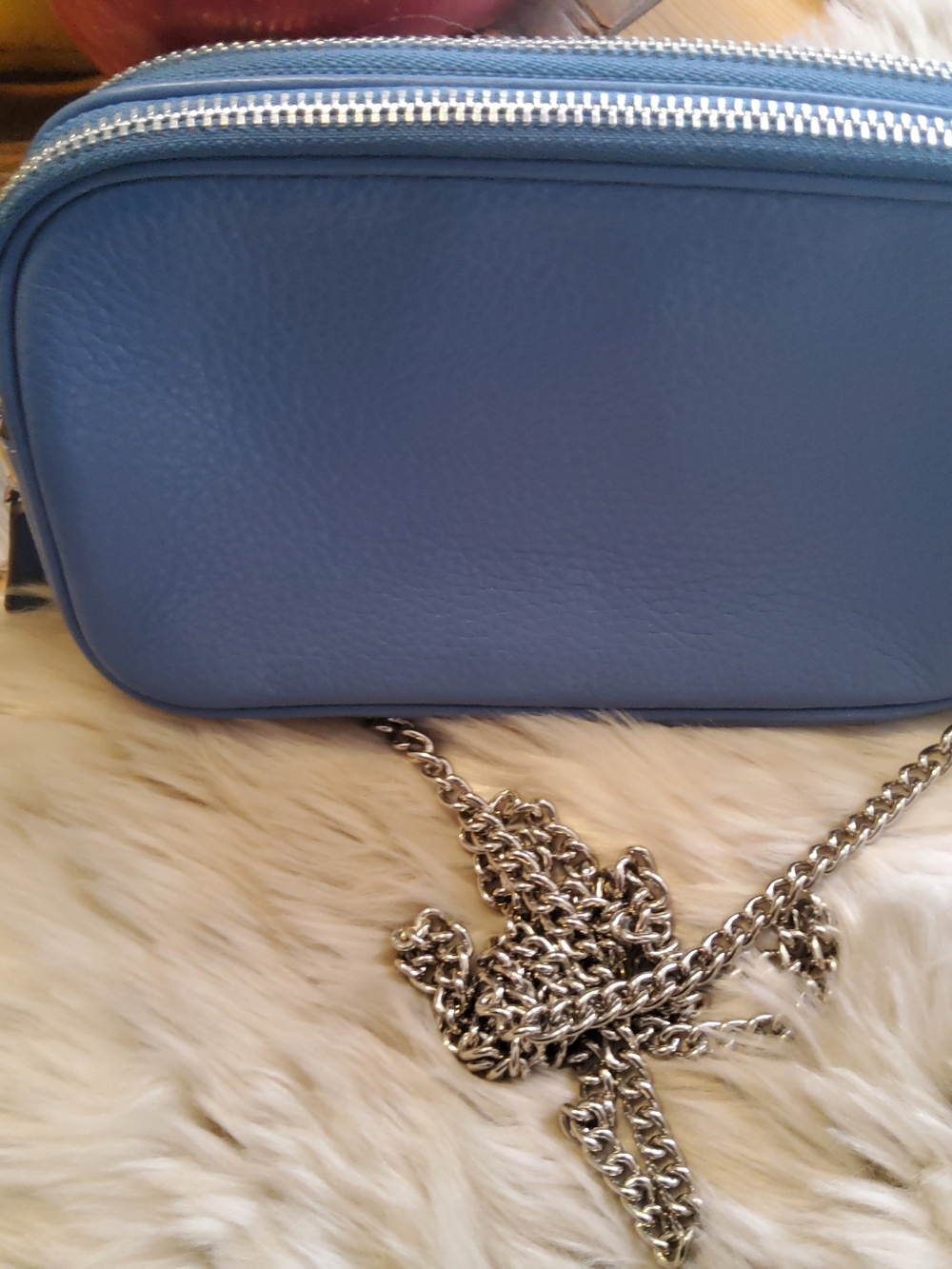 Coach Double Zip Camera Crossbody Bag Silver Chain EUC - Picture 11 of 15